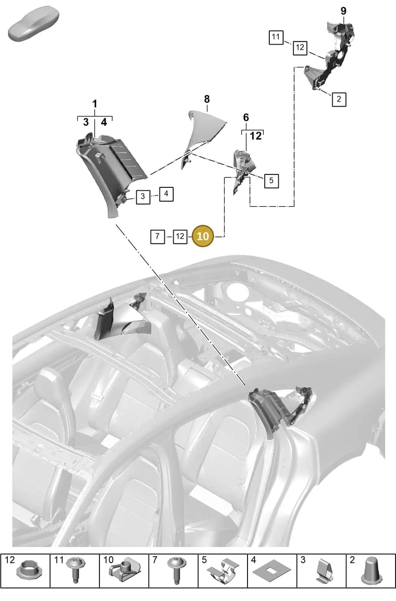 9A700762400 — Porsche Panamera (2023-2025) diagram p62807250, position 10