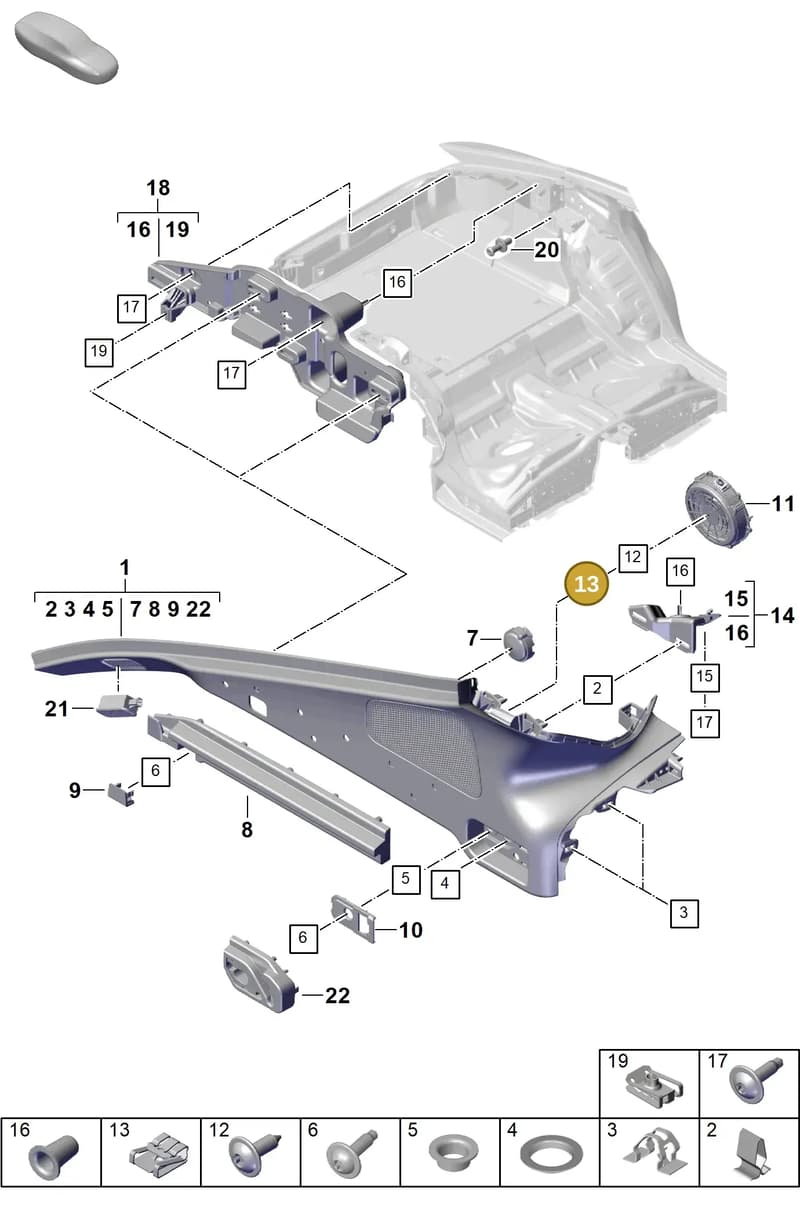 9A700765000 — Porsche Panamera (2023-2025) diagram p62807420, position 13