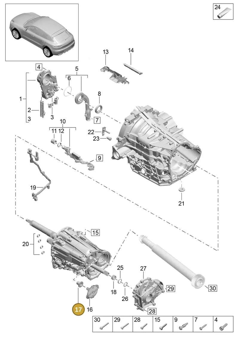 9A700767400 — Porsche Macan (2018-2022) diagram p52302110, position 17