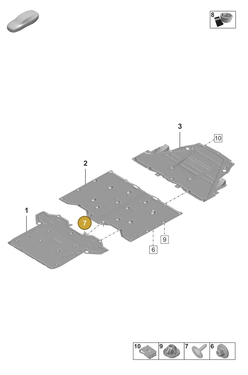 9A700769800 — Porsche 911 (2024-2025) diagram p53801700, position 7