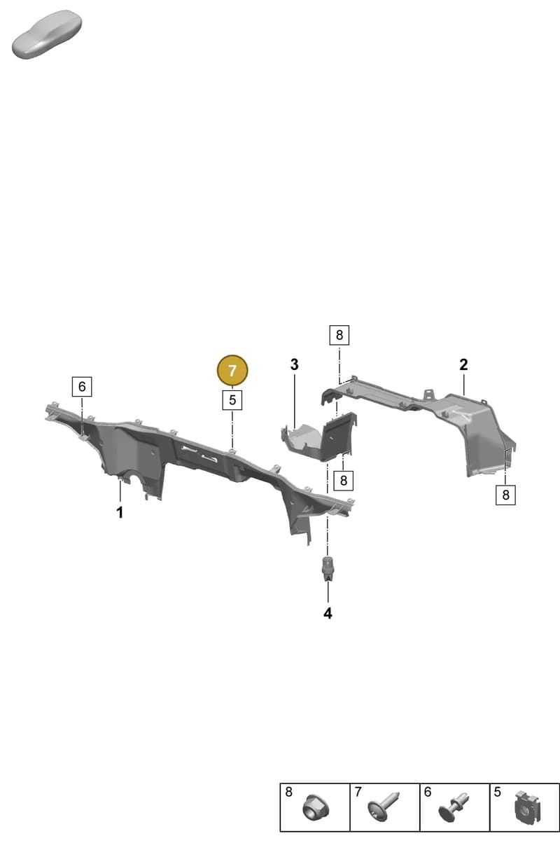 9A700769800 — Porsche Macan (2024-2024) diagram p61801140, position 7