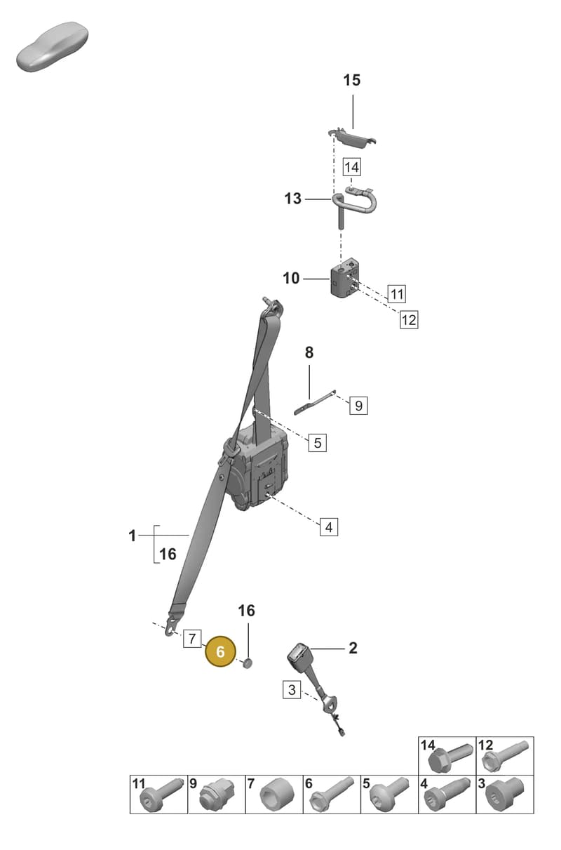 9A700775500 — Porsche 911 (2024-2025) diagram p53812000, position 6
