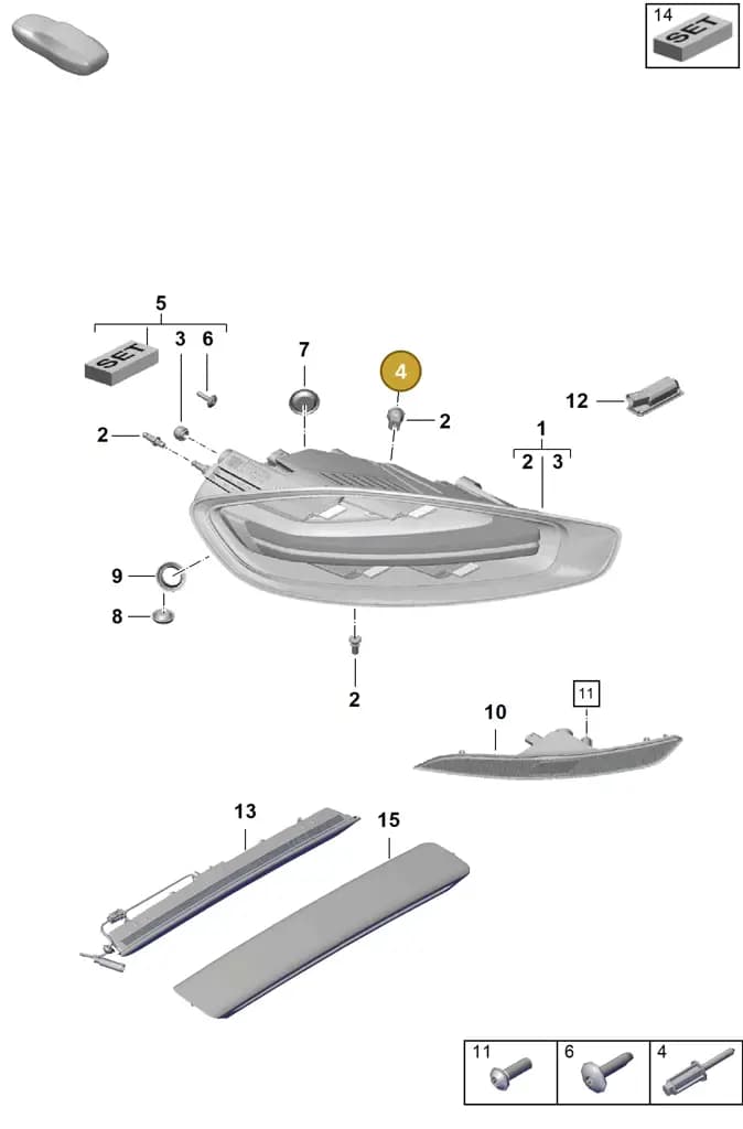 9A700778500 — Porsche Boxster Spyder (2019-2020) diagram p54905050, position 4