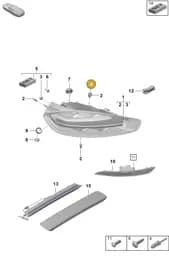 9A700778500 Porsche Bolt with Washer