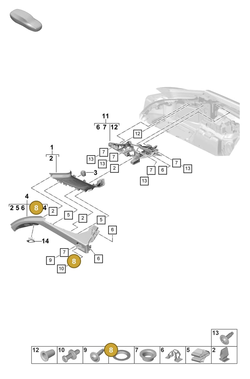 9A700779800 — Porsche Panamera (2020-2023) diagram p58807420, position 8