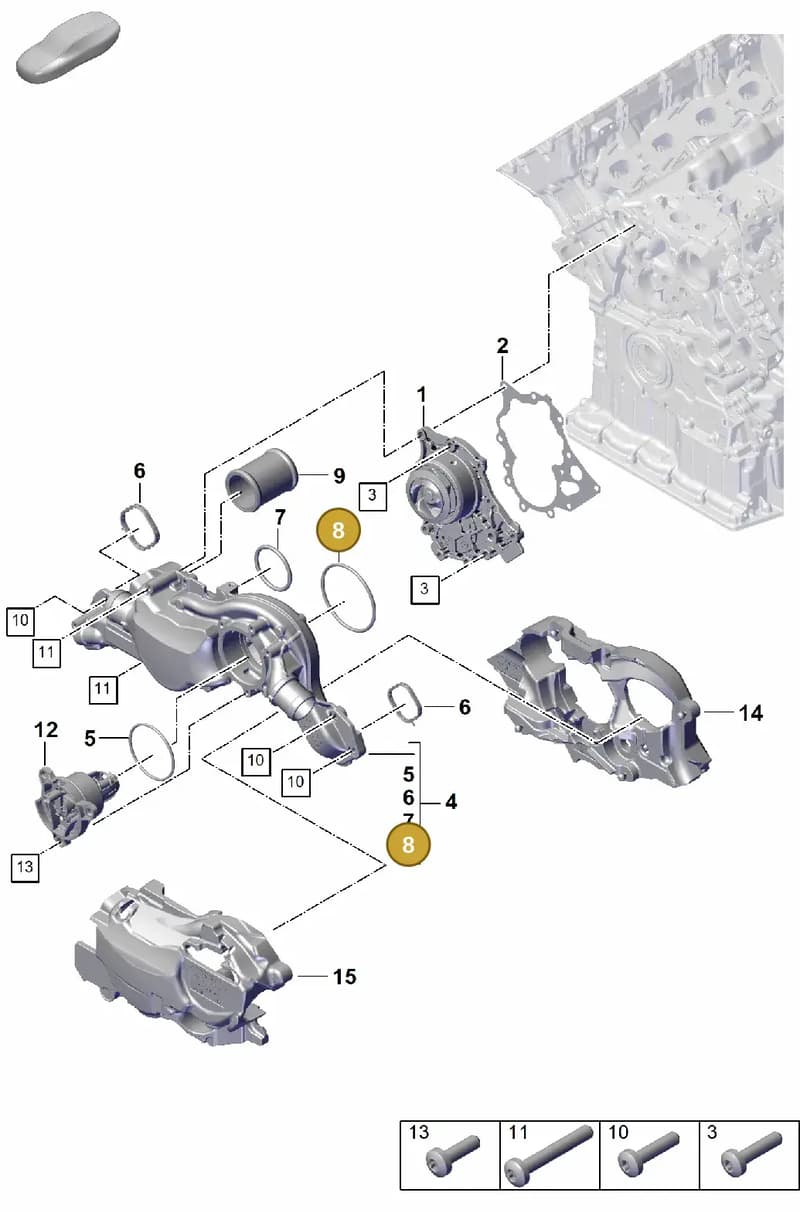 9A700780900 — Porsche Cayenne Coupe (2023-2023) diagram p60105030, position 8