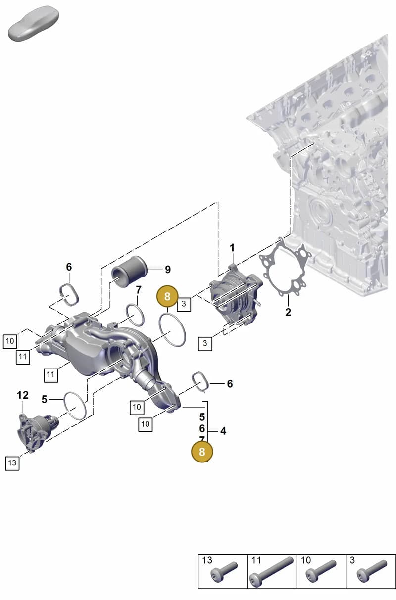 9A700780900 — Porsche Cayenne Coupe (2023-2023) diagram p60105020, position 8