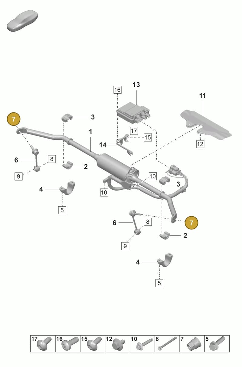 9A700781900 — Porsche Panamera (2020-2023) diagram p58502100, position 7