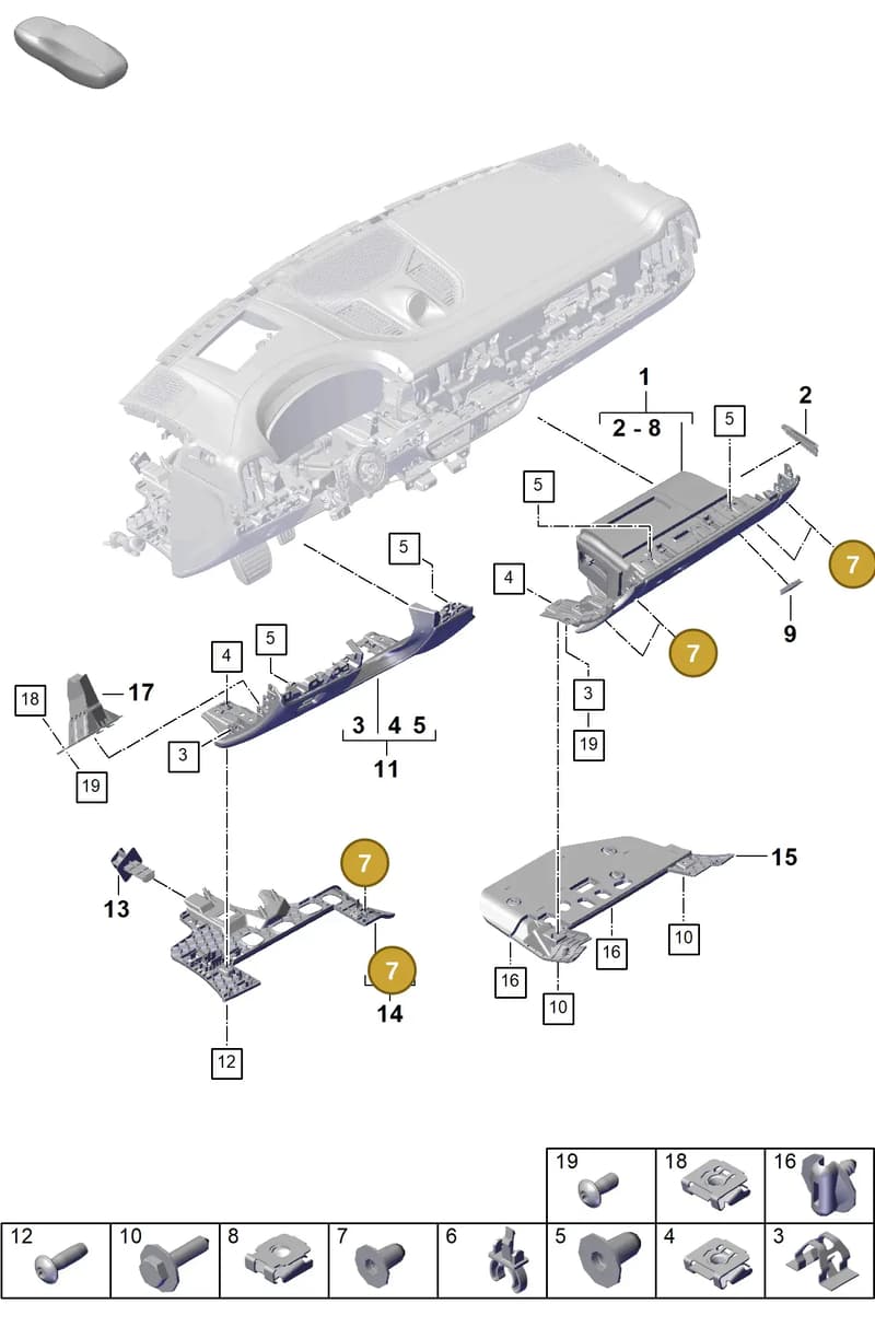 9A700783100 — Porsche Cayenne Coupe (2023-2023) diagram p60809100, position 7