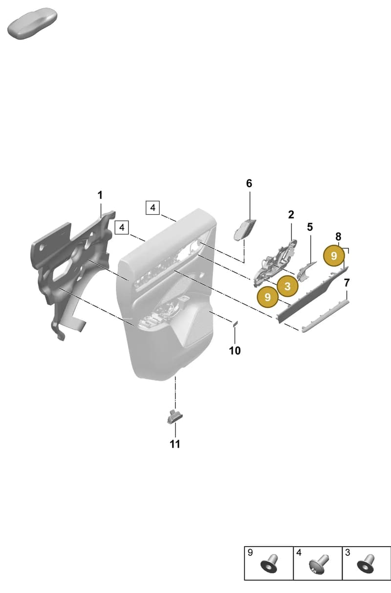 9A700783100 — Porsche Macan (2024-2024) diagram p61808950, position 3+9