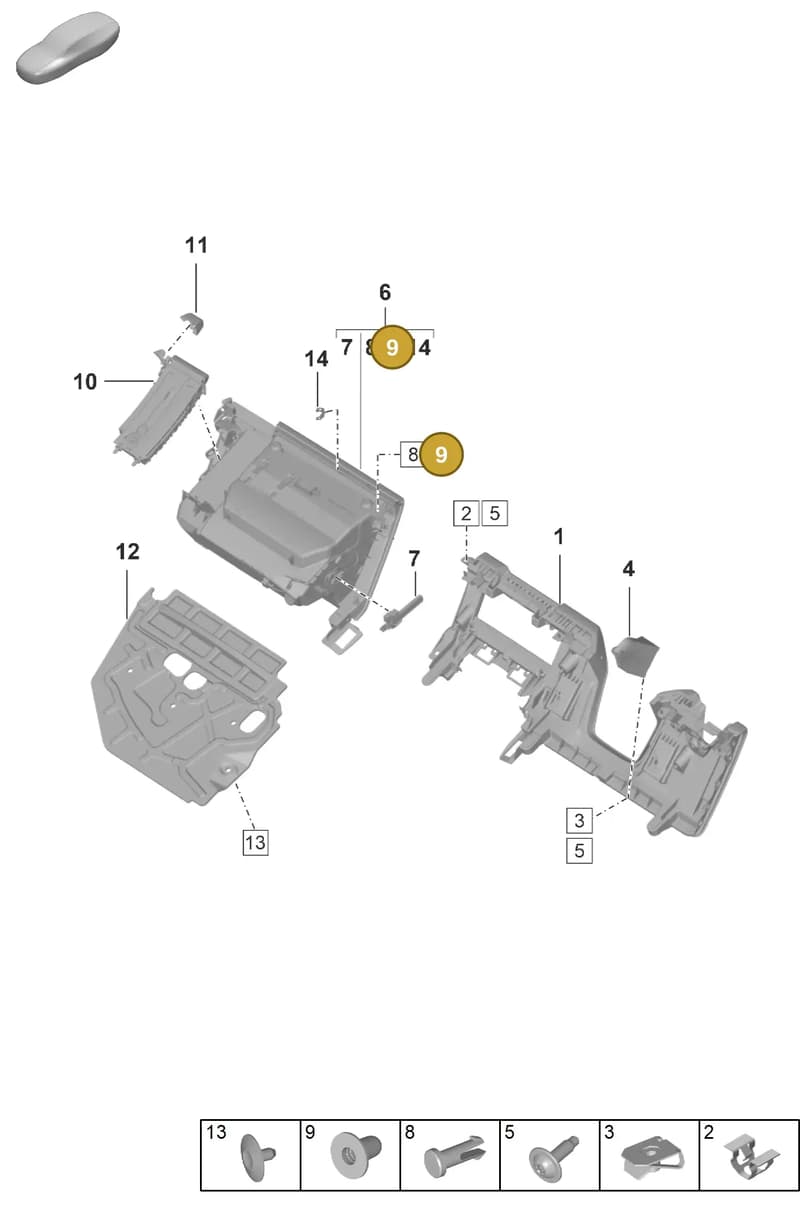 9A700783100 — Porsche 911 (2024-2025) diagram p63809100, position 9