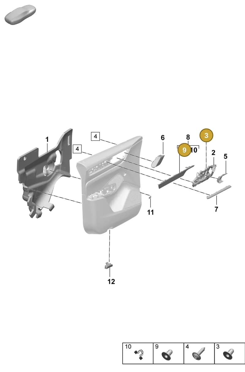 9A700783100 — Porsche Macan (2024-2024) diagram p61808450, position 3+9