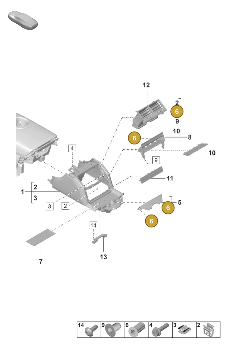 9A700784900 — Porsche Panamera (2020-2023) diagram p58809320, position 6