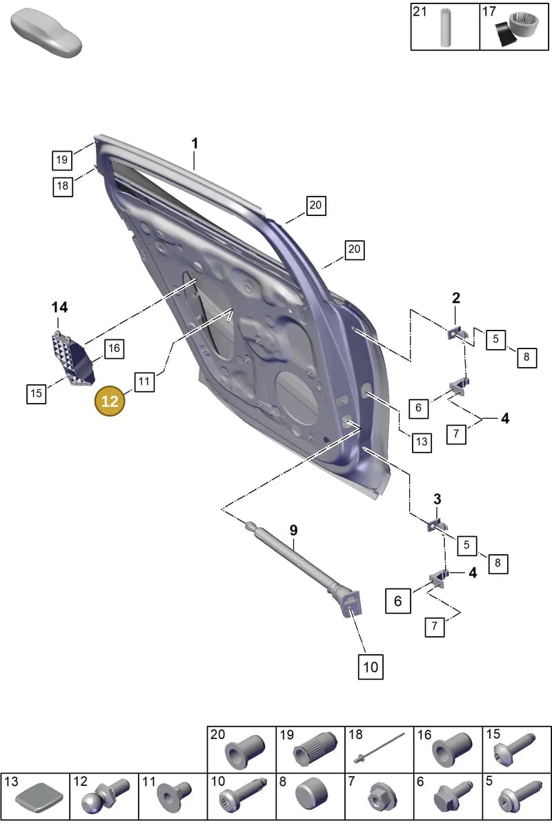 9A700786400 — Porsche Panamera (2023-2025) diagram p62804075, position 12
