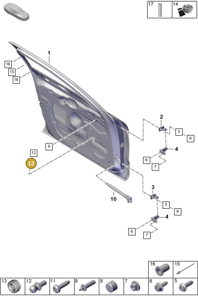 9A700786400 — Porsche Panamera (2023-2025) diagram p62804000, position 12