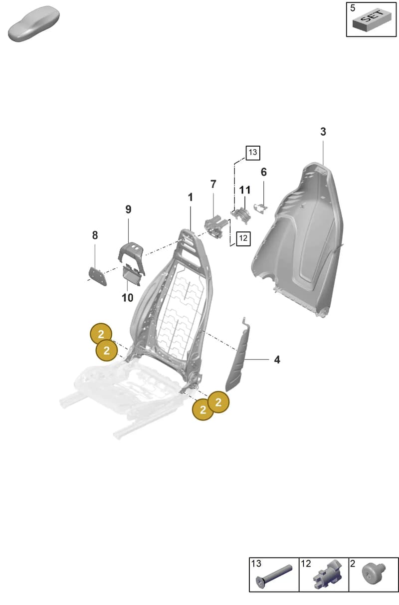 9A7007867 — Porsche Taycan Sport Turismo (2023-2025) diagram p56817000, position 2