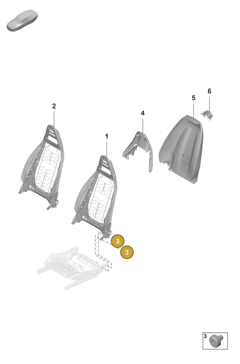 9A7007867 — Porsche Panamera (2020-2023) diagram p58817020, position 3