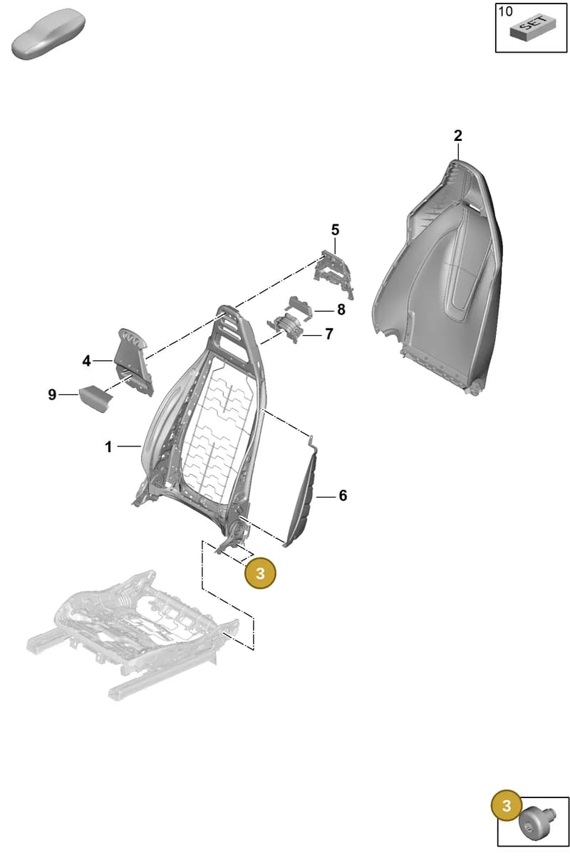 9A7007867 — Porsche Panamera (2023-2025) diagram p62817020, position 3