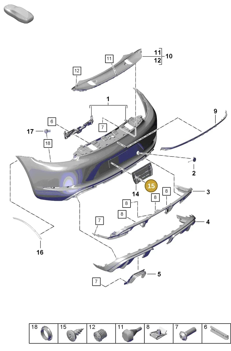 9A700788200 — Porsche Boxster Spyder (2019-2020) diagram p55802100, position 15