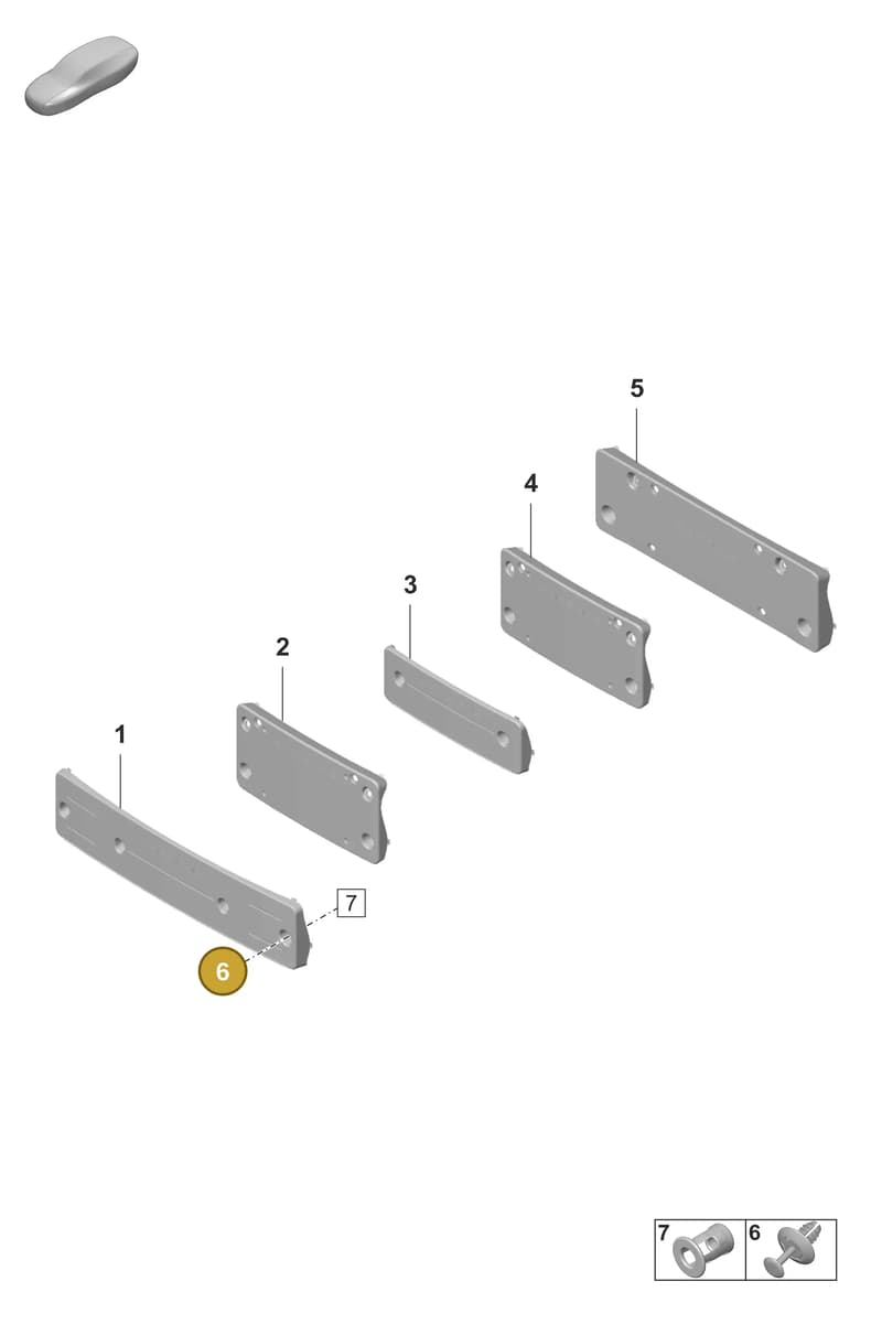 9A700788200 — Porsche Taycan Sport Turismo (2023-2025) diagram p56802300, position 6