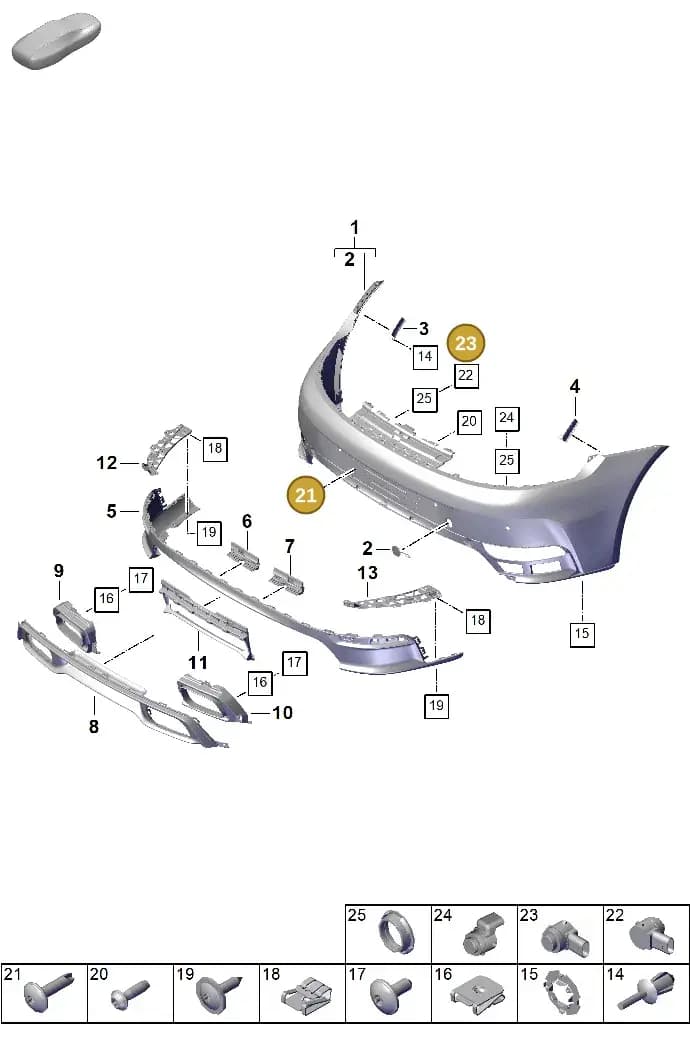 9A700788200 — Porsche 911 (2024-2025) diagram p63802500, position 21+23