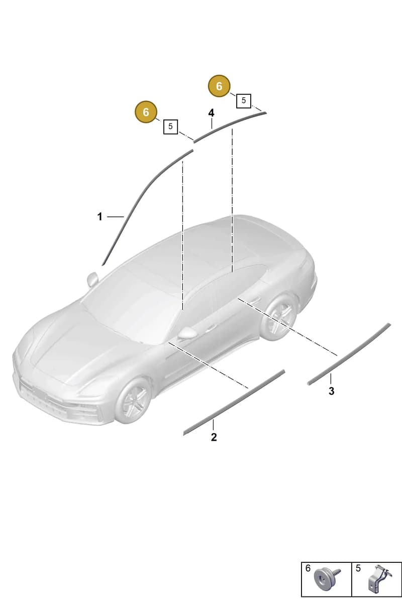 9A700796200 — Porsche Panamera (2023-2025) diagram p62810100, position 6