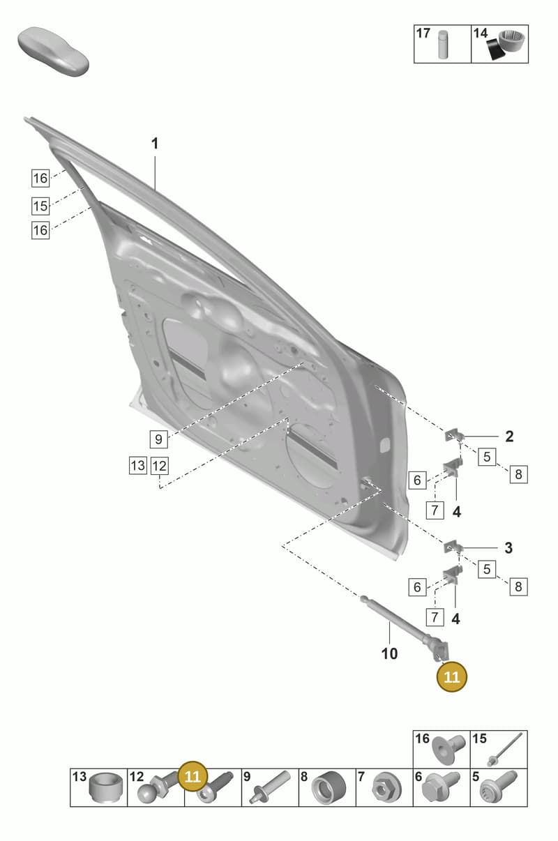 9A700798900 — Porsche Panamera (2020-2023) diagram p58804000, position 11