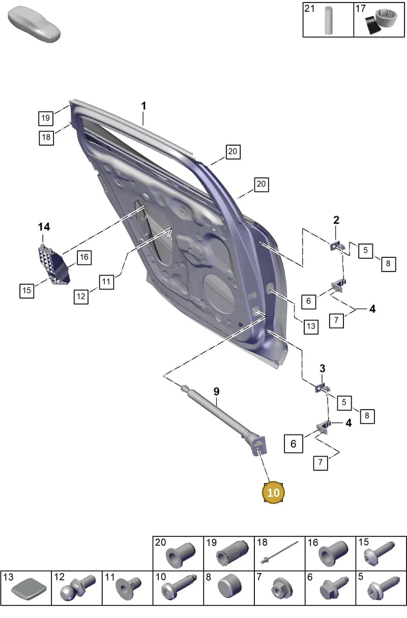 9A700798900 — Porsche Panamera (2023-2025) diagram p62804075, position 10