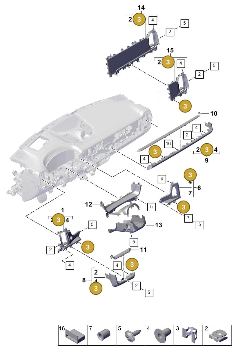 9A700803100 — Porsche Cayenne Coupe (2023-2023) diagram p60809050, position 3