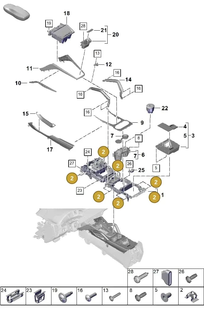 9A700803100 — Porsche Cayenne Coupe (2023-2023) diagram p60809300, position 2