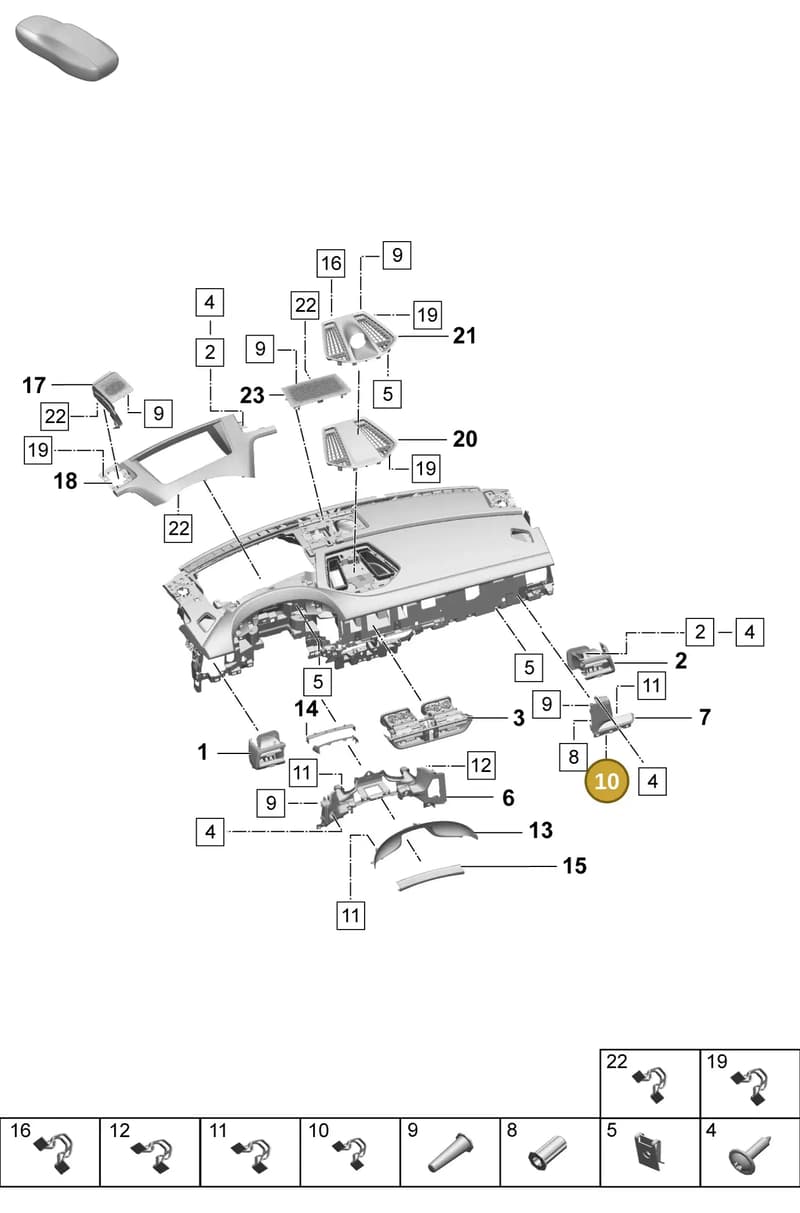 9A700803100 — Porsche Macan (2024-2024) diagram p61809050, position 10