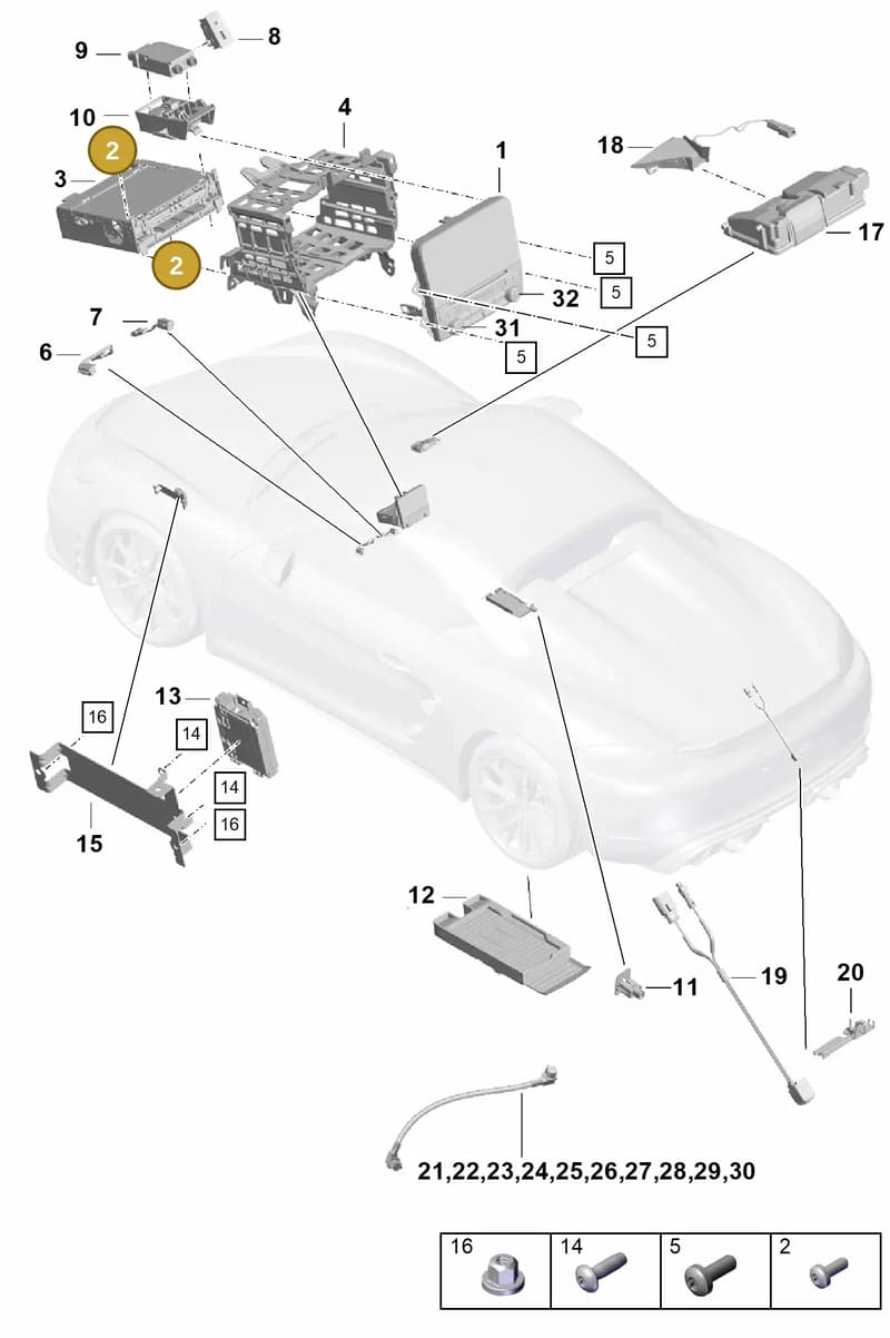 9A700806400 — Porsche Boxster Spyder (2019-2020) diagram p54911000, position 2
