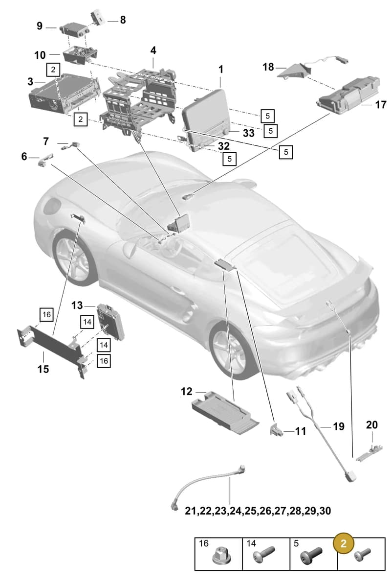 9A700806400 — Porsche Cayman (2019-2022) diagram p55911000, position 2