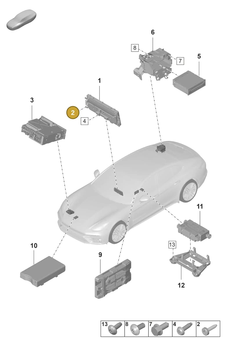 9A700806400 — Porsche Panamera (2020-2023) diagram p58911000, position 2