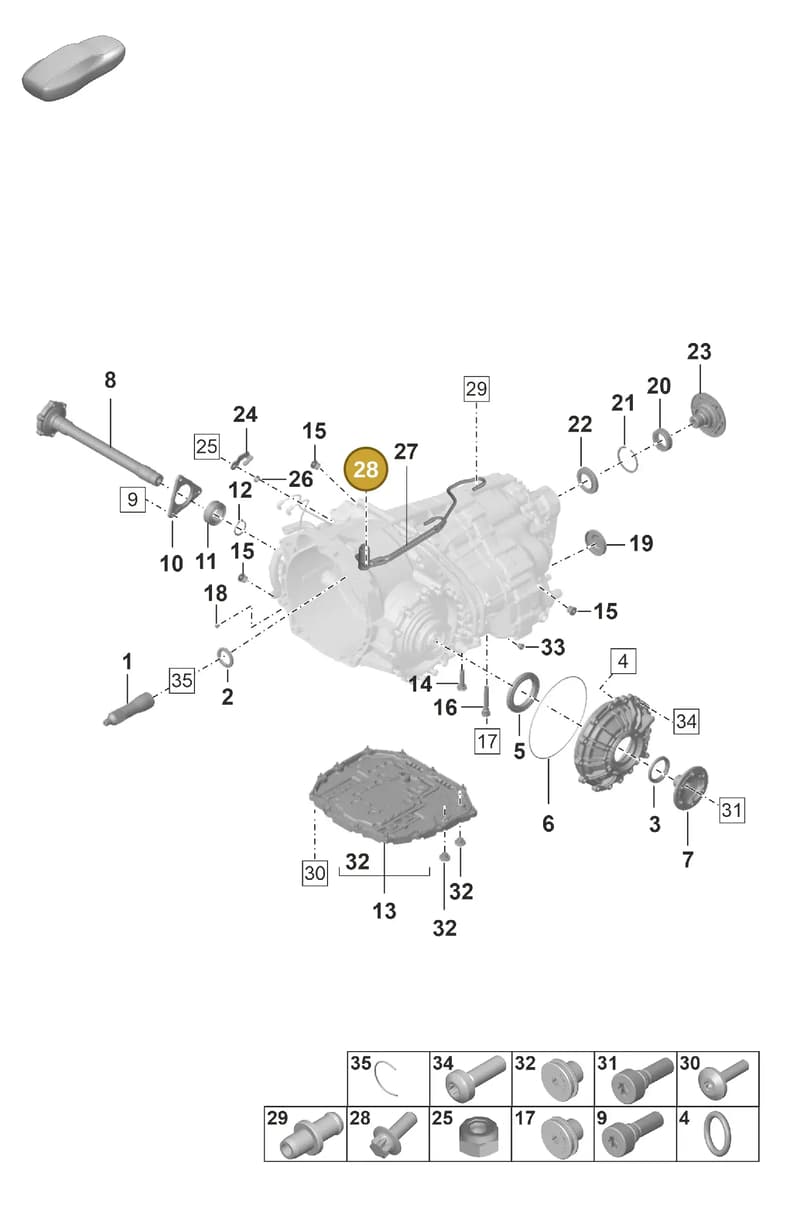9A700812500 — Porsche 911 (2024-2025) diagram p53302100, position 28