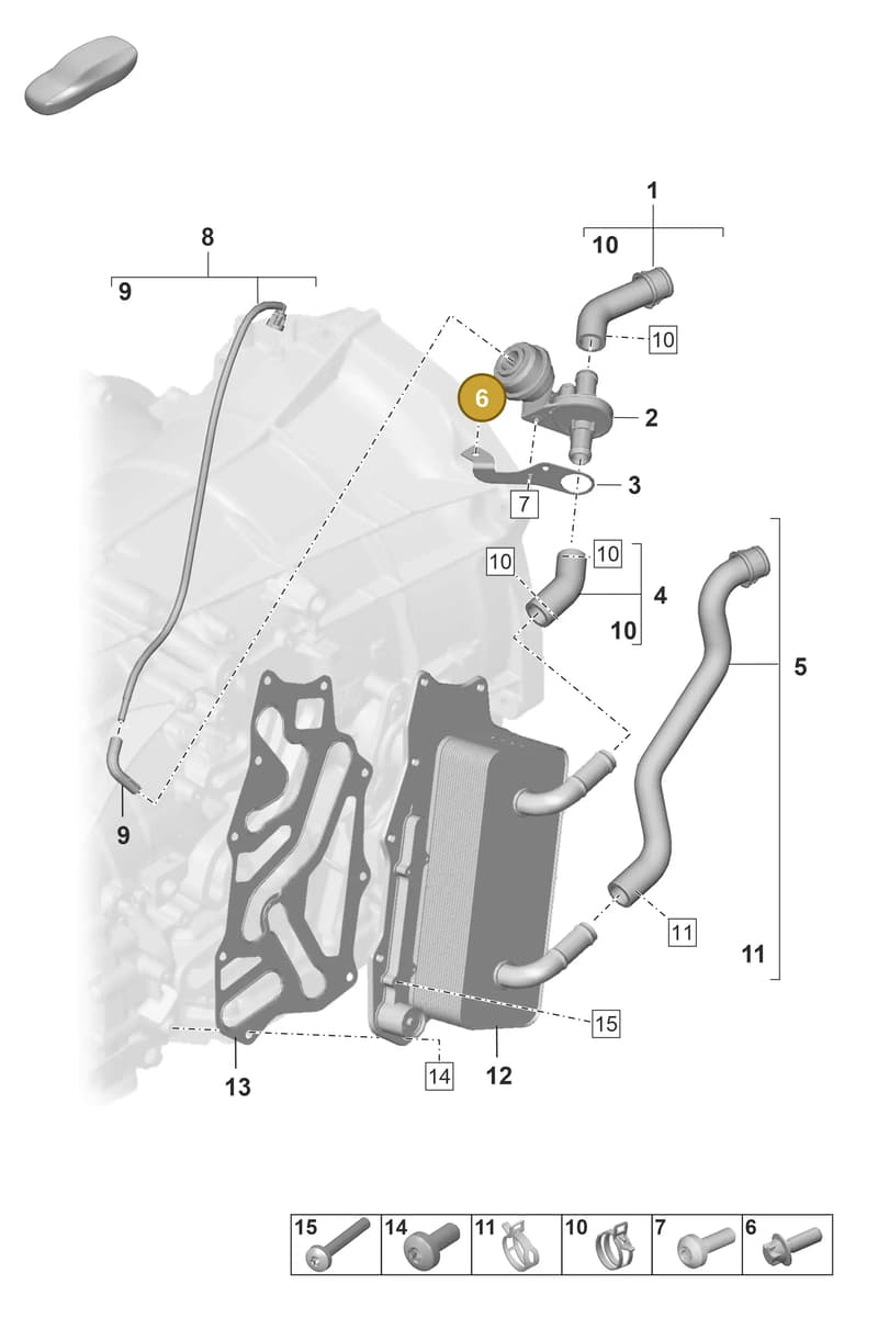 9A700812500 — Porsche 911 (2024-2025) diagram p53302110, position 6