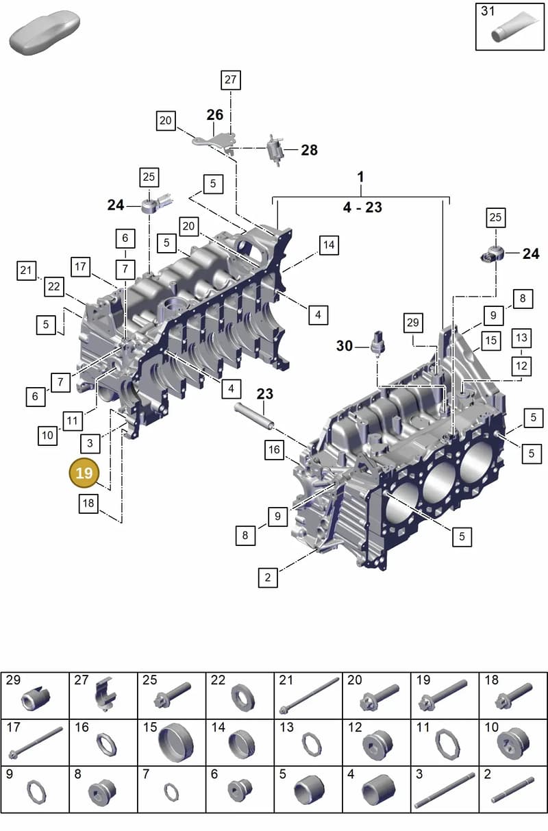 9A700813000 — Porsche 911 (2021-2022) diagram p59101100, position 19