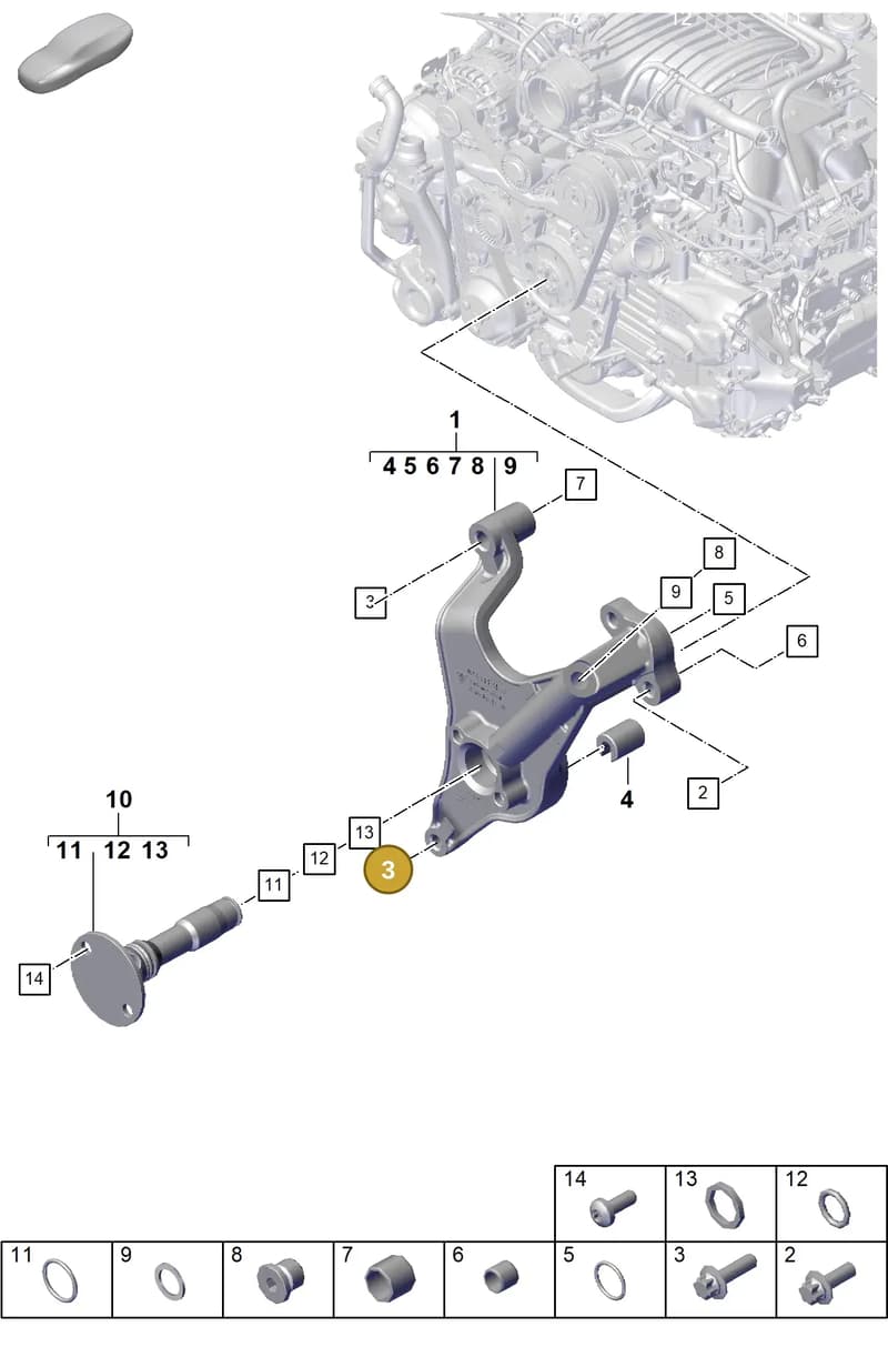 9A700813000 — Porsche 911 (2021-2022) diagram p59102100, position 3
