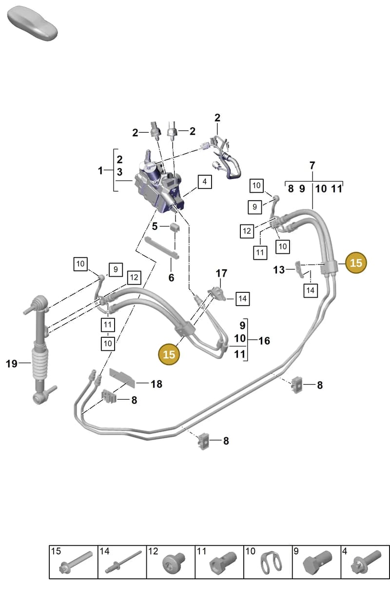 9A700813000 — Porsche 911 (2024-2025) diagram p63402200, position 15