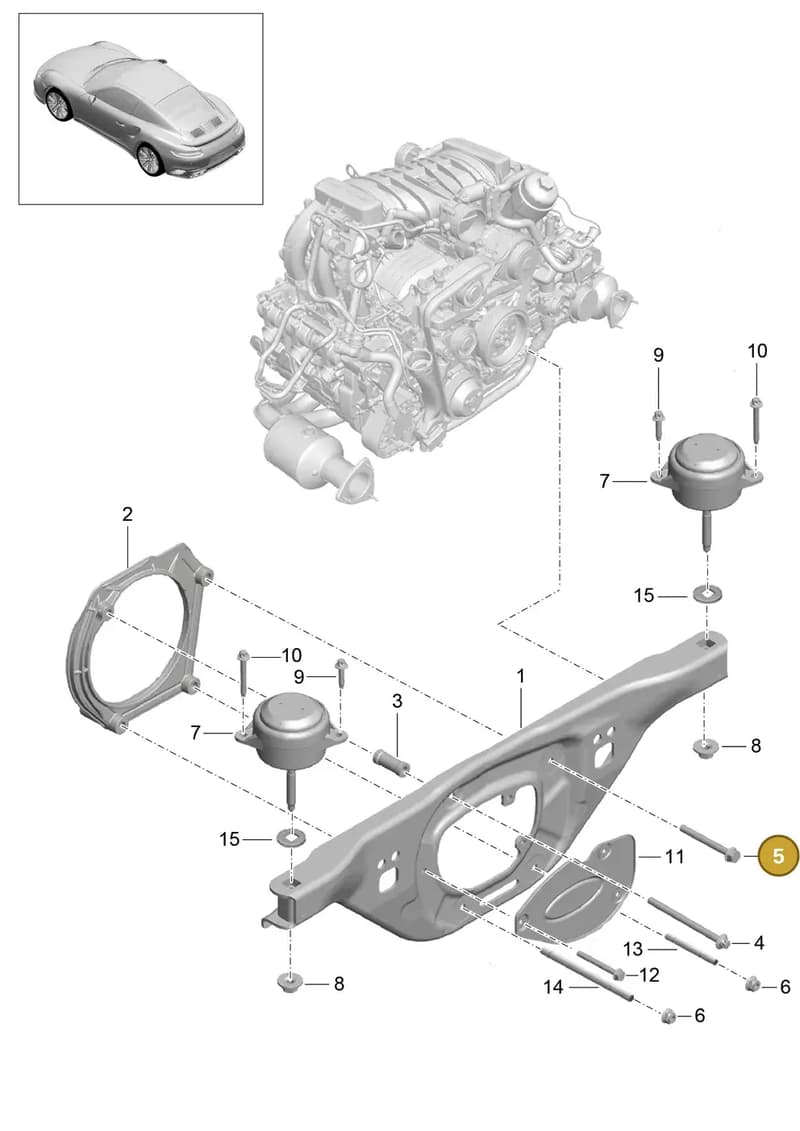 9A700830700 — Porsche GT2 RS Clubsport (2013-2020) diagram p42109000, position 5
