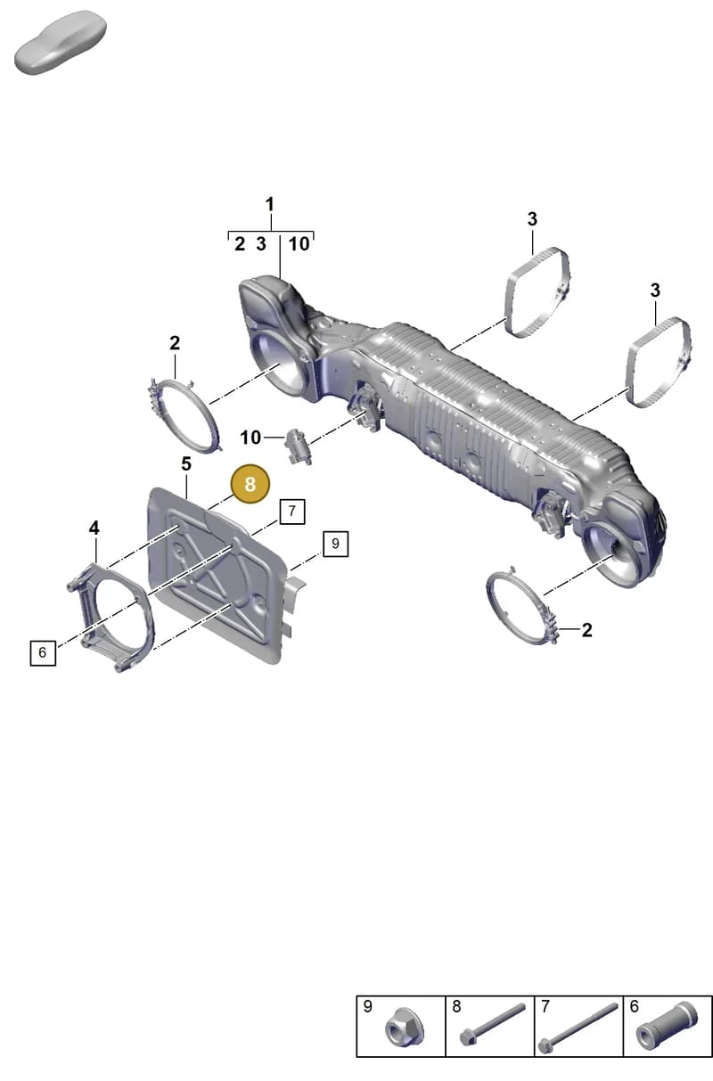 9A700830700 — Porsche 911 (2021-2022) diagram p59202300, position 8