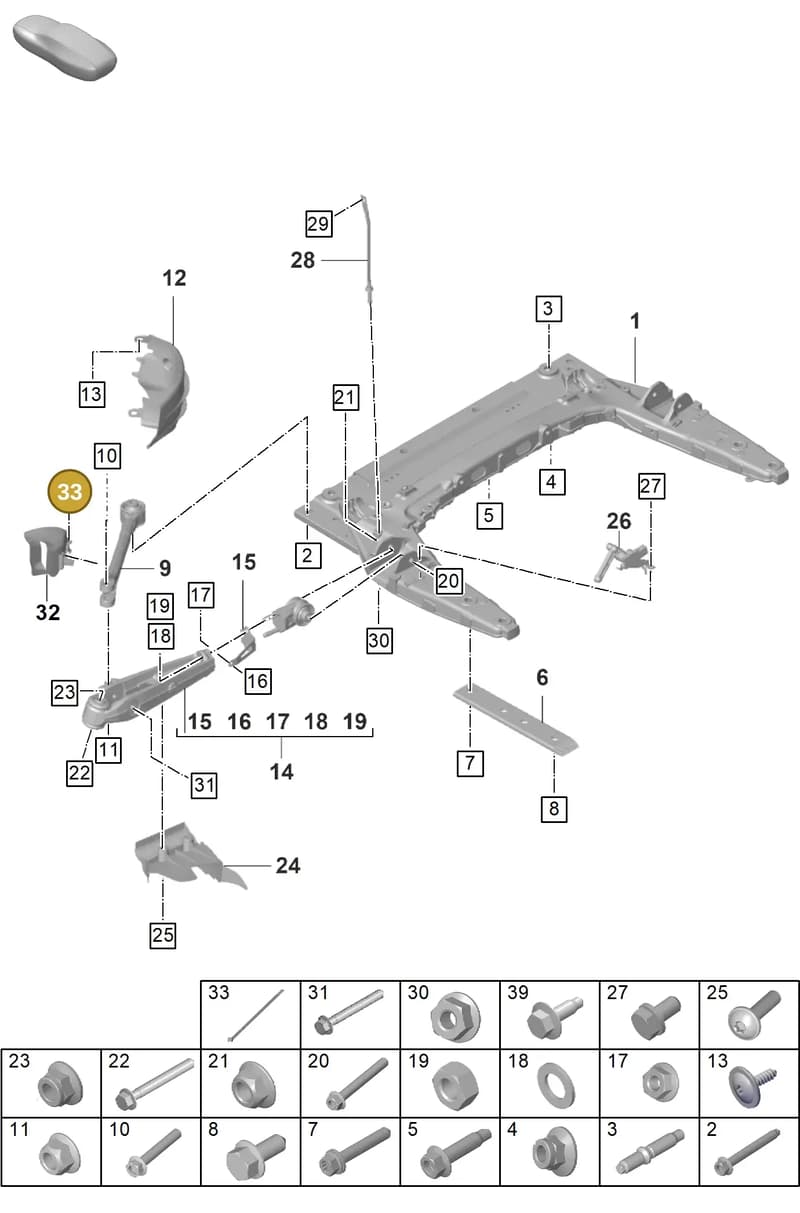 9A700837900 — Porsche 911 (2021-2022) diagram p59401000, position 33