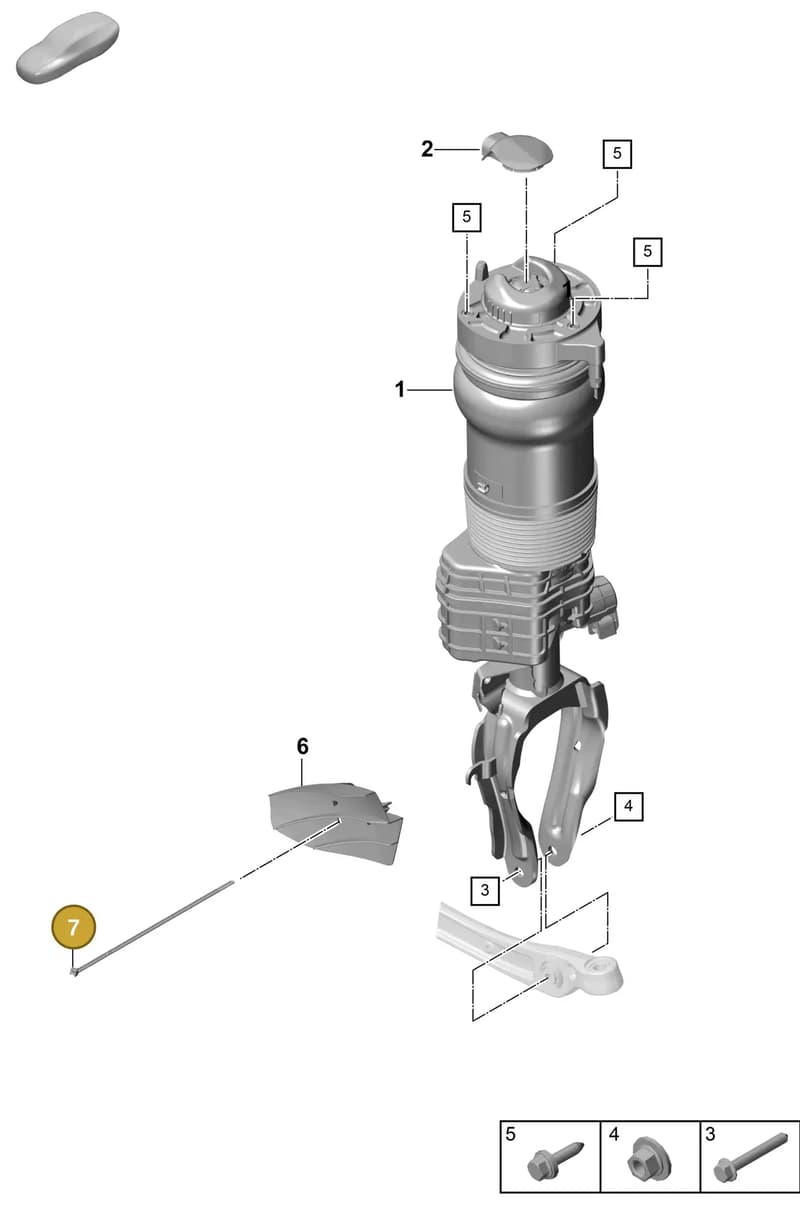 9A700837900 — Porsche Cayenne Coupe (2023-2023) diagram p60402000, position 7