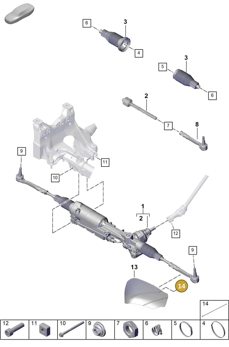 9A700837900 — Porsche Cayenne Coupe (2023-2023) diagram p60403000, position 14