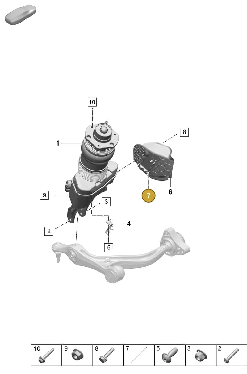 9A700837900 — Porsche Taycan Sport Turismo (2023-2025) diagram p64402000, position 7