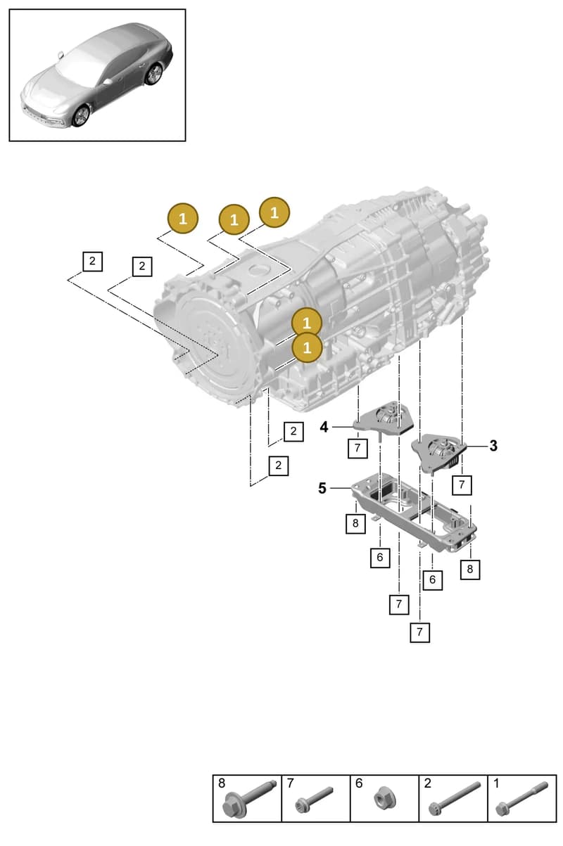 9A700839600 — Porsche Panamera (2016-2020) diagram p49306000, position 1