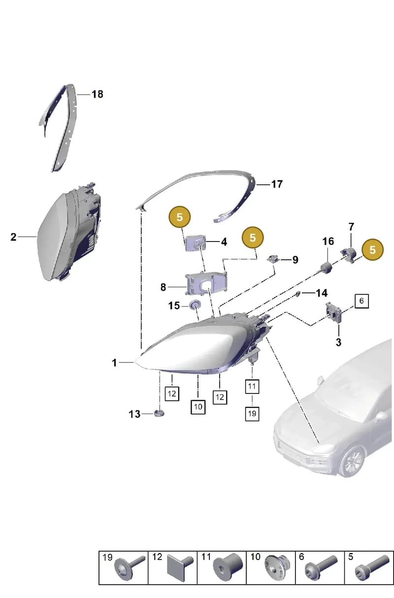 9A700839700 — Porsche Cayenne Coupe (2023-2023) diagram p60908100, position 5