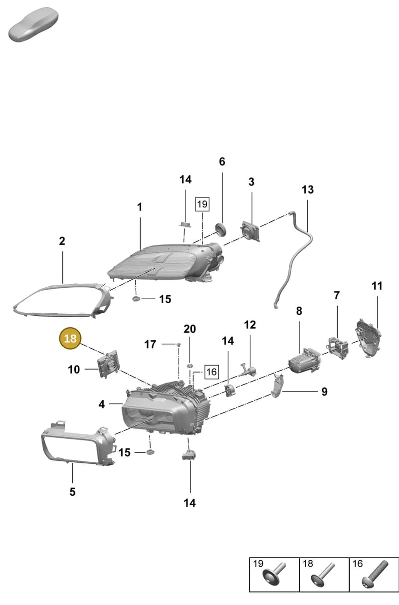 9A700839700 — Porsche Macan (2024-2024) diagram p61908100, position 18
