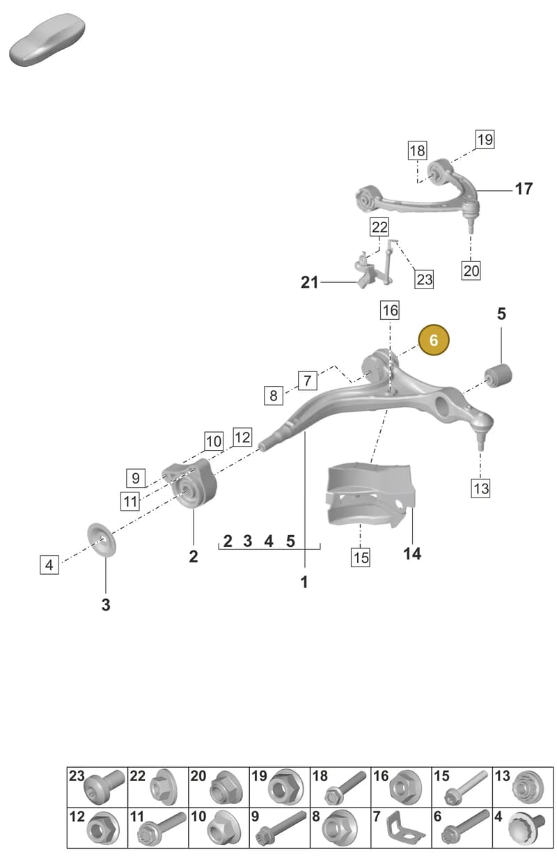 9A700842500 — Porsche Panamera (2023-2025) diagram p58401050, position 6