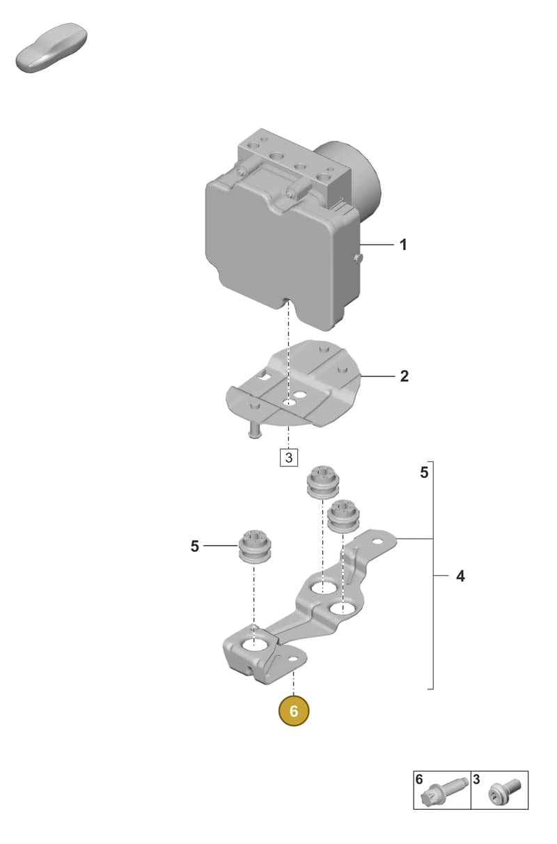 9A700843300 — Porsche 911 (2024-2025) diagram p53605000, position 6